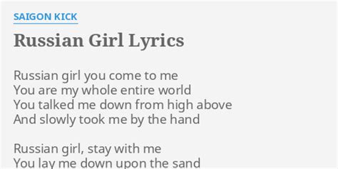 russian girl lyrics|russian girl lyrics translation.